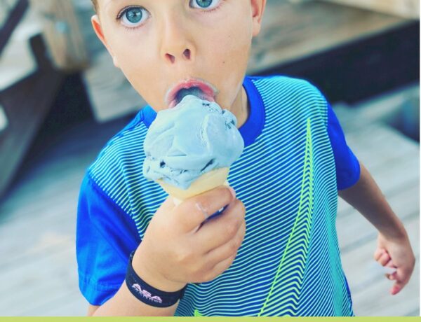 Child Licking Ice cream